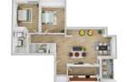 Apartament de 3 camere, 90,3 mp ANDREI MURESANU - 1