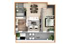 Apartament 2 camere intabulat, logie 14 mp, etaj 1 | DaVinci Homes - 1
