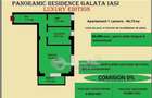 Apartament 1 camera de vanzare in Iasi, Galata, 46.72 mp, baie cu geam, etaj int - 2