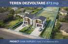 0% Teren 873 mp Baciu – ideal 2 case sau duplex | Front 17 m | - 5