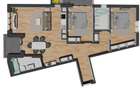 TVA inclus! Apartament de 3 camere semifinisat, 87,89 mp, balcon 6,21 mp,  - 8