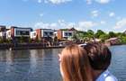 Ansamblu finalizat de vile la Snagov- deschidere spre lac, ponton privat, - 14