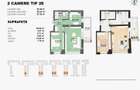Apartament 2 camere – DOI COCOSI RESIDENCE- Vedere Panoramica spre Lac-Etaj 7 - 5