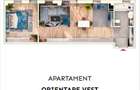 Apartament 2 camere semidecomandate, 52 mp, 9.30mp balcon, parcare subterana