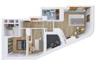 3 camere, de la dezvoltator: XCity Towers- 186945  EURO cu TVA inclus - 1