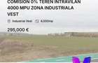 Comision 0% teren intravilan 4000 mpu zona industriala Vest - 1