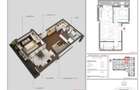 APARTAMENT tip STUDIO - 2 camere, 53 mp, ETAJ 1, Complex LOGICENT; - 8