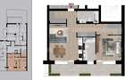 Apartament cu 2 camere, 60,10 mp, bloc nou, Etajul 2, Zona Dacia - 1