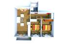 De vanzare apartament nou, 3 camere, open-space, 62 mp, Visani, Profi Visan, Cod - 2