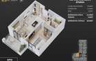 Apartament modern compartimentat, 2 camere, piscina privata, Popesti - 1