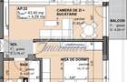 Apartament 2 camere semidecomandat 43.4 mp, Semifinisat, Estimo Park,  Apahida - 1