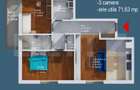Apartament 3 Camere | 72 mp | 2 Băi | Balcon | Sud-Vest | Baciu - 13