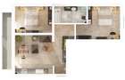 Apartament 3 camere - 77,8 mp utili - 2 balcoane 14,85 mp si 2 bai - 1