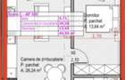 Apartament cu 2 camere, 44,59 mp, semifinisat, balcon 12 mp, Zona Soporului - 1