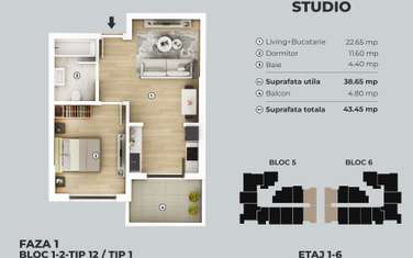 Apartament 2 camere, bloc nou, metrou Berceni - 5 min.