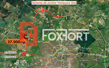 Teren extravilan 27.500 mp de vanzare in Timisoara-Zona Exterior Vest Mehala