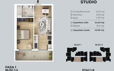 Apartament tip STUDIO  Berceni