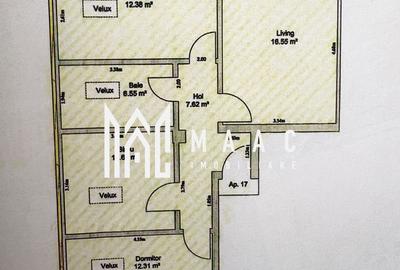 Apartament 3 camere de vânzare | Sibiu, Turnișor | 66 mp - 2