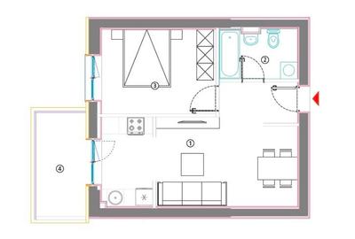 DIRECT PROPRIETAR - Apartament 2 Camere - Ansamblul Hils Titanium - 11