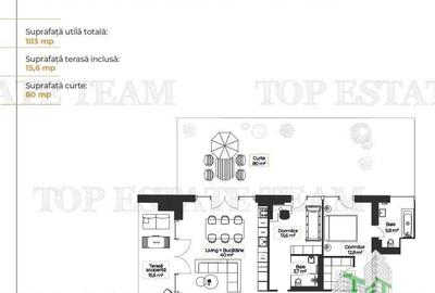 Apartament 3 camere cu gradina privata de 80 mp si terasa | Proiect boutique exc - 10