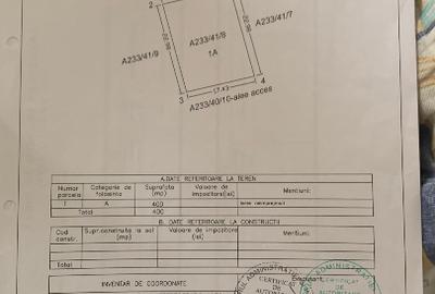 Teren Construcții intravilan de 400 mp, în Central