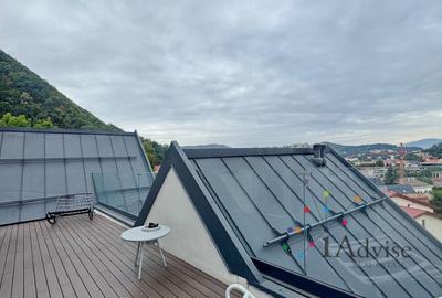 Penthouse cu design contemporan, terasă panoramică și vedere asupra Brașovului - 16