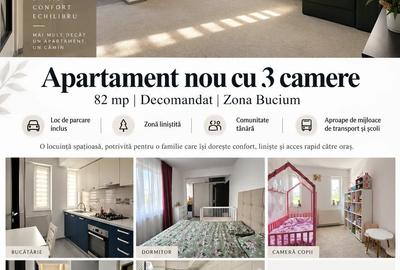 Apartament cu 3 camere decomandat în Bucium