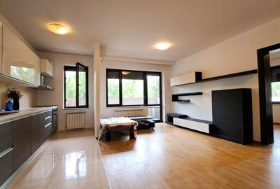 Apartament cu 2 camere semidecomandat, mobilat în Băneasa