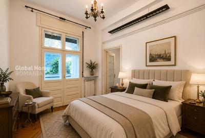 Apartament interbelic 147 mp | Terasă 24 mp | Intrare individuală | Dorobanți - 28