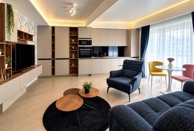 Apartament cu 2 camere semidecomandat, mobilat în Pipera