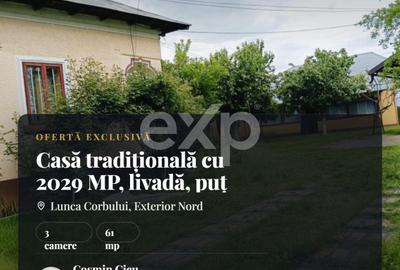 Casă individuală cu 3 camere în Lunca Corbului