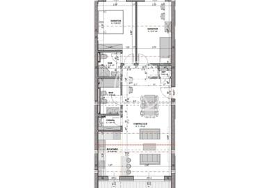 Ap la cheie 3 camere- aer conditionat, 2 bai,dressing - terasa 15.9 mp - 8