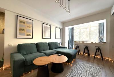 Apartament cu 2 camere semidecomandat, mobilat în Floreasca