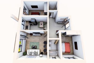 Apartament 3 camere, 2 bai , 78 mp + 15 mp terasa - 3