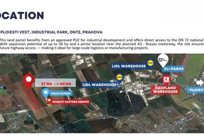 Teren 37 ha de vanzare cu PUZ aprobat - Stoenești, lângă Ploiești, acces TIR - 2