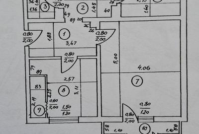 APARTAMENT 3/8 BL 1992 REABILITAT SCOALA 81  METROU RENOVAT RECENT  VEDERE MIXTA - 14