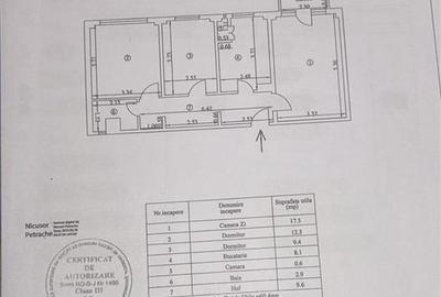 3 camere Renovat, confort 1 decomandat, etaj intermediar, Viziru 3 - 15