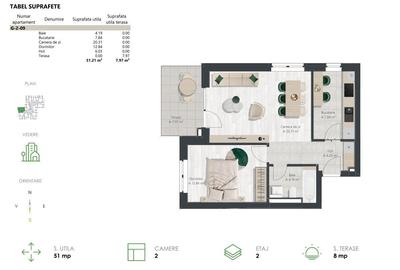 Apartament cu 2 camere - bloc nZEB - Comision 0% - 19