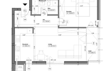 APARTAMENT CU 2 CAMERE IN COMPLEX NORD ONE-MALL la 187.000 euro - 5