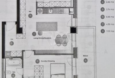 3 camere in Cortina 126 langa Cambridge School - 7