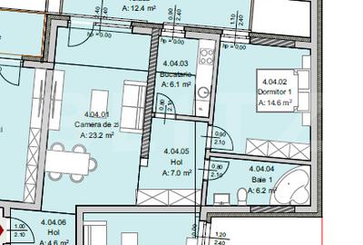 Apartament 2 camere, 62 mp, Terasa 12 mp, Imobil Nou, Semicentral - 5