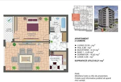 Apartament 2 camere ansamblu nou lux | 13 Septembrie | Comision 0 - 10