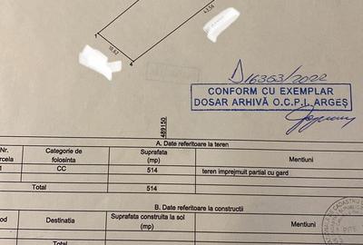 Teren S= 514 mp, semicentral, Pitești - 1