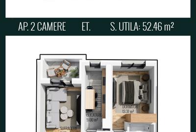 APARTAMENT 2 CAMERE/CHIAJNA/SERGENT ILIE PETRE - 1