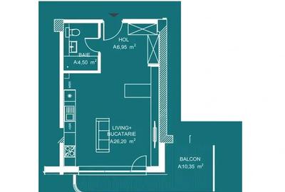 Studio Nou Pipera Plaza 2026, nemobilat, comison 0% - 7
