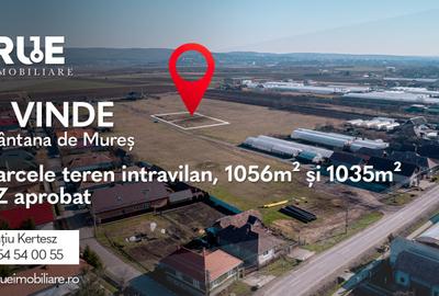 Teren intravilan, 1035m? + 1056m?, Sântana de Mureș! - 2