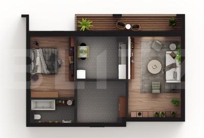 Apartament de 2 camere, decomandat, etaj intermediar, Visani - 3