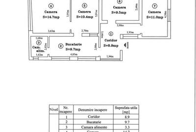 Apartament de vanzare la curte comună, 67,5 mp utili, teren 213 mp - 13