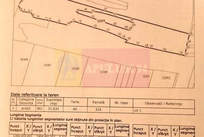 9,4 ha teren lângă DEx12 Pitești | 2,85 €/mp | loturi sau pachet - 8