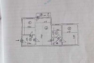 Apartament 2 Camere | Bloc Anvelopat | 1983 | Etaj 1 | Vedere Spate - 2
